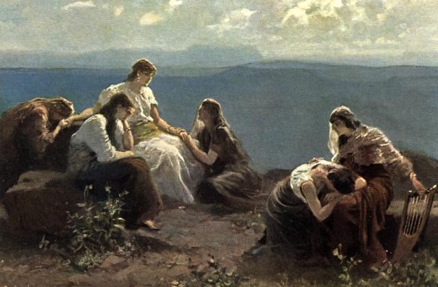 Jephthah's daughter and friends